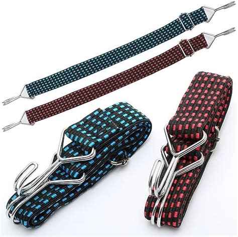 Pcs Bungee Cords With Hooks Heavy Duty Elastic Luggage Bungee Straps