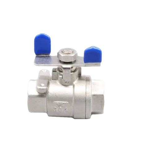 3 4 2pc Stainless Steel 304 Butterfly Handle Ball Valve With Npt China Butterfly Ball Valve