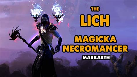 ESO The Lich Magicka Necromancer PVE Build Markarth DLC YouTube