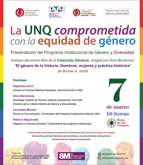 En El Marco Del 8m La Unq Comprometida Con La Equidad De Género Generos