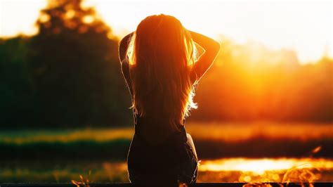 Fondos De Pantalla Luz De Sol Mujer Modelo Puesta De Sol Pelo