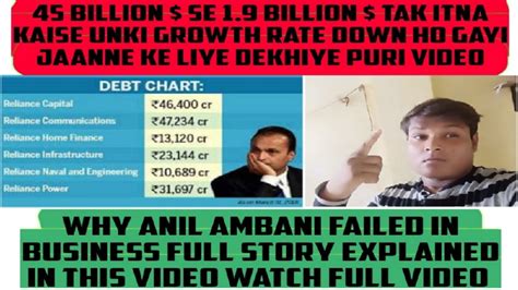 Why Anil Ambani Failed In Business Anil Ambani Business Me Flop Kyo