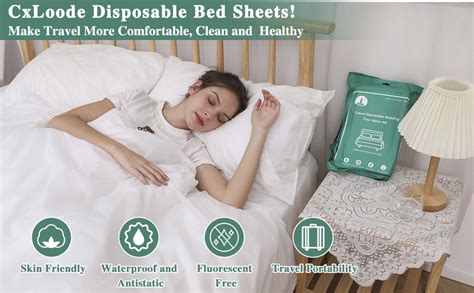 Amazon Pack Disposable Bed Sheets Fitted Sheet Queen Size