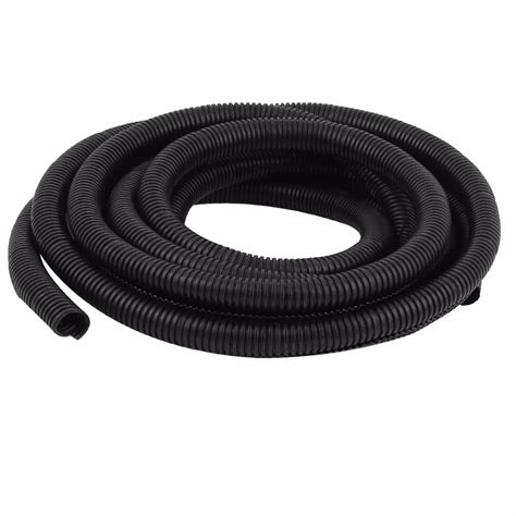 Uxcell 20mm Outside Dia 5m Long Black Flexible Insulated Polyethylene