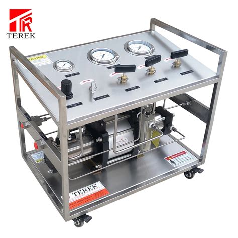 Terek Brand Pneumatic Oxygen Nitrogen Co2 Gas Booster Filling Pump System Max 480bar China Gas