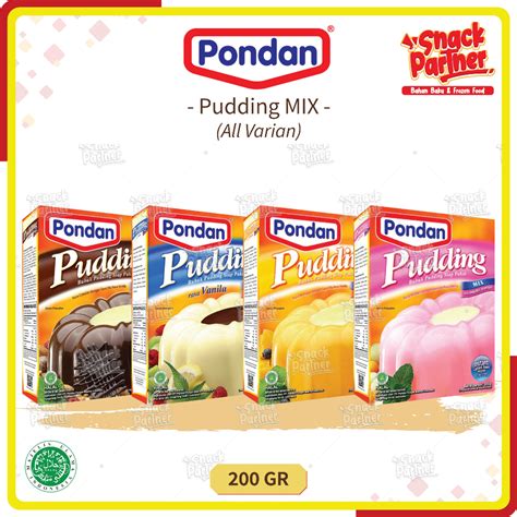 Jual Pondan Pudding Reguler Mix Gr Box Bubuk Puding Lembut