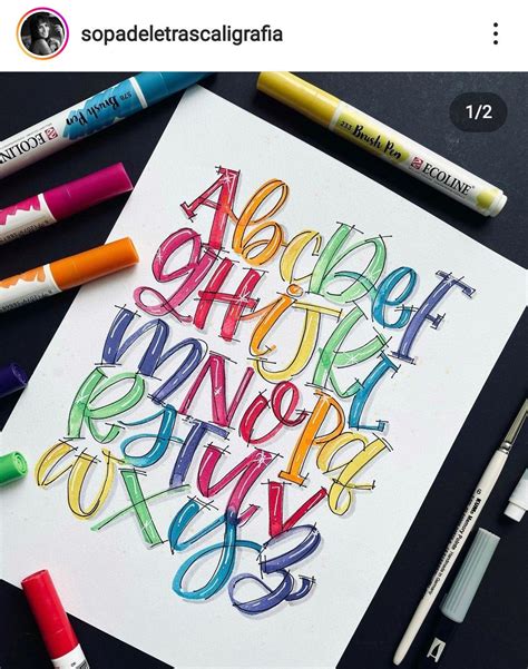 Hand Lettering Alphabet Doodle Lettering Alphabet Art Lettering