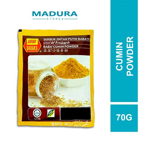 Baba S Cumin Powder 70g Serbuk Jintan Putih Shopee Malaysia