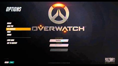 Overwatch BETA Preview Install Login And Options Screens YouTube