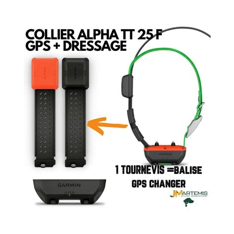 PACK ALPHA 300F COLLIER GARMIN TT25 F REPERAGE ET DRESSAGE