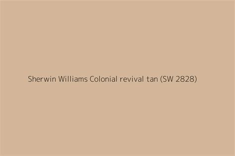 Sherwin Williams Colonial Revival Tan SW 2828 Color HEX Code