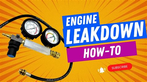 How To Perform A Leak Down Test Fast Easy Youtube