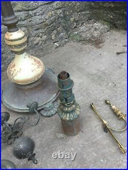 Antique Oil Lamp Burner Parts and other lamps | Vintage Lamp Parts