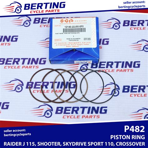 SGP PISTON RING Suzuki Raider J 115 FI Shooter Skydrive Sport 110