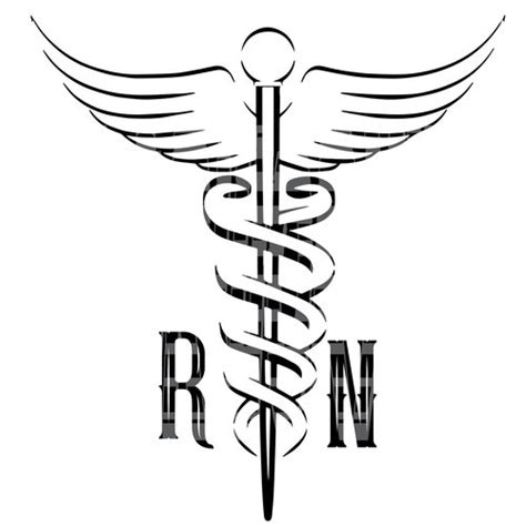 Registered Nurse Rn Bsn Logo And Emblem Svg Vector Svg Pdf Etsy