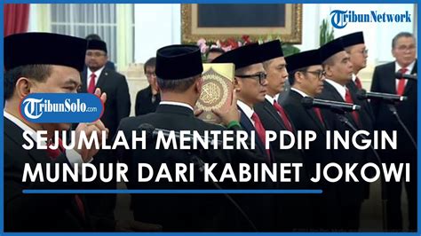 Sejumlah Menteri PDIP Disebut Temui Megawati Ingin Mundur Dari Kabinet