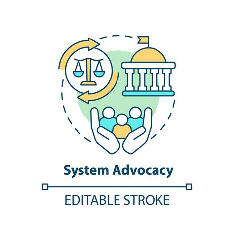 System Advocacy Concept Icon Changing Public Rules Type Of Legal