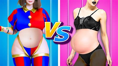 Best JAIL Parenting Life Hacks Pregnant Pomni Vs Pregnant Vampire Vs