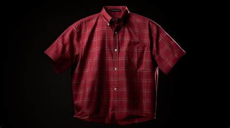 Premium AI Image A Red And White Shirt With A Black Background