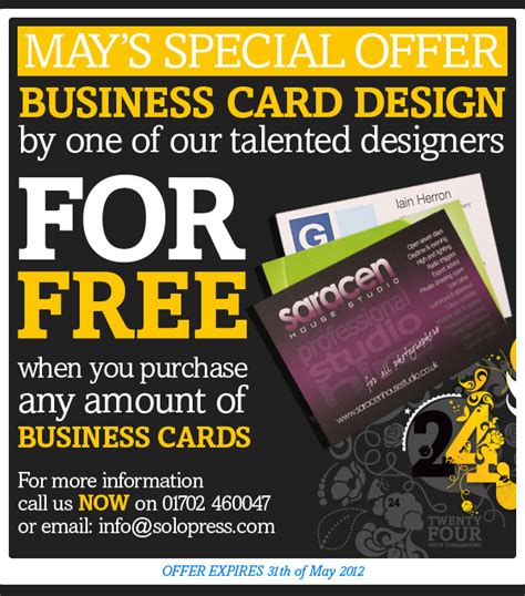 Free Business Card Design Solopress Advert The Latest Print And