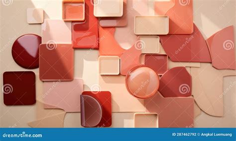 Neutral Colour Palette Red Colour Palettes Stock Photography