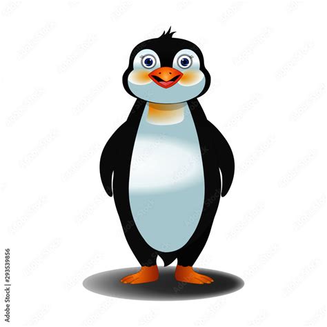 Smiling Penguin Clip Art