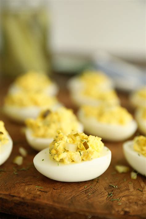 Dill Pickle Deviled Eggs Southern Bite