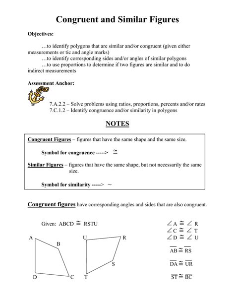 Congruent and Similar Figures