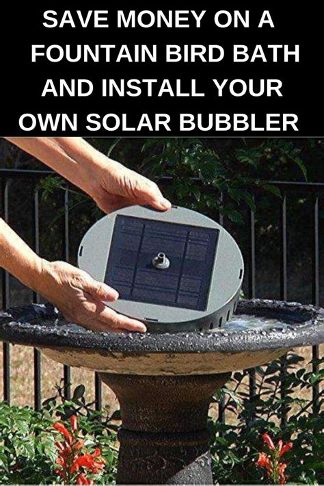 Smart Solar Aquanura Solar Birdbath Bubbler Solar Fountain Bird Bath