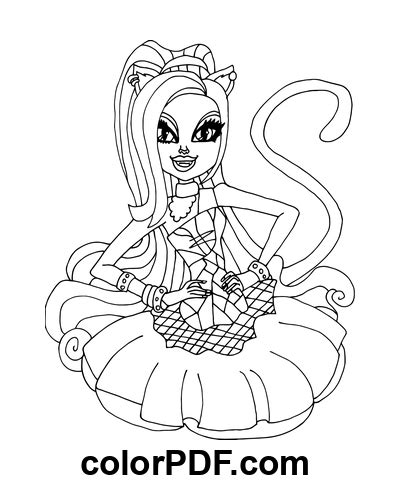 Monster High Catty Noir Coloriages Et Livres En PDF