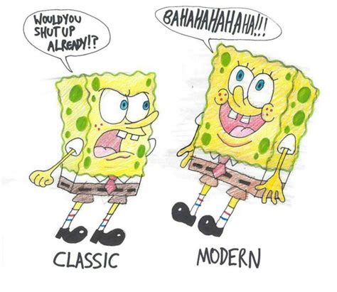 Spongebob Squarepants Classic Vs Modern Cartoon Amino