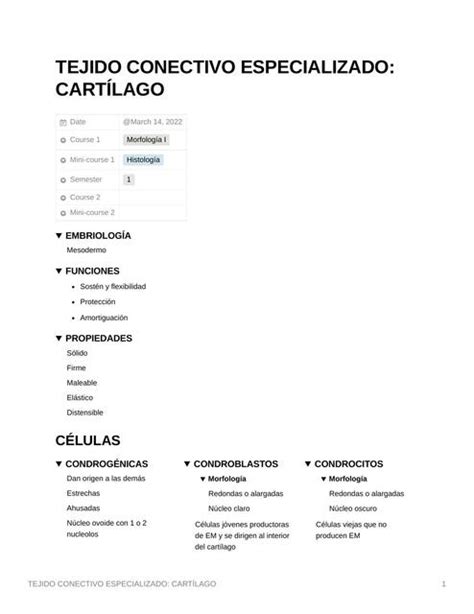 Tejido Conectivo Especializado Cartílago María José Laverde Udocz