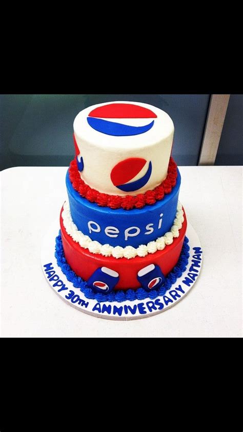 A Pepsi Cola Cake On A White Table