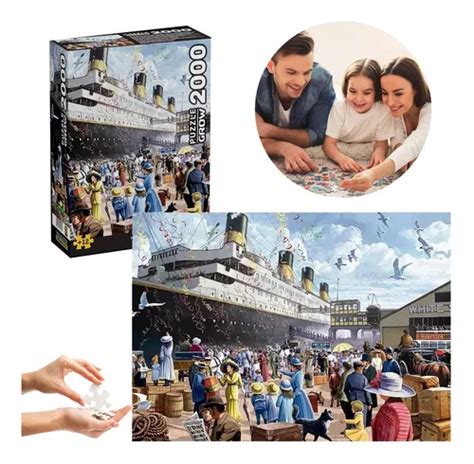 Quebra cabeça Puzzle Navio Rms Titanic 2000 Pçs Grow Frete grátis