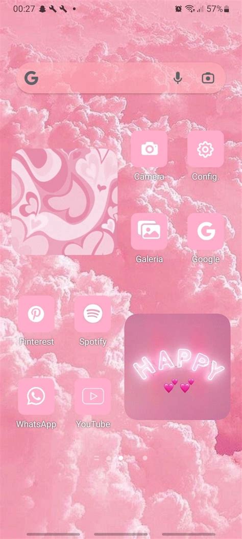 Personalização Rosa Aesthetic Celular Samsung