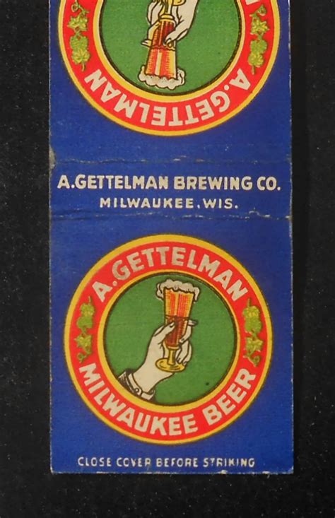 S A Gettelman Milwaukee Beer A Gettelman Brewing Co Milwaukee