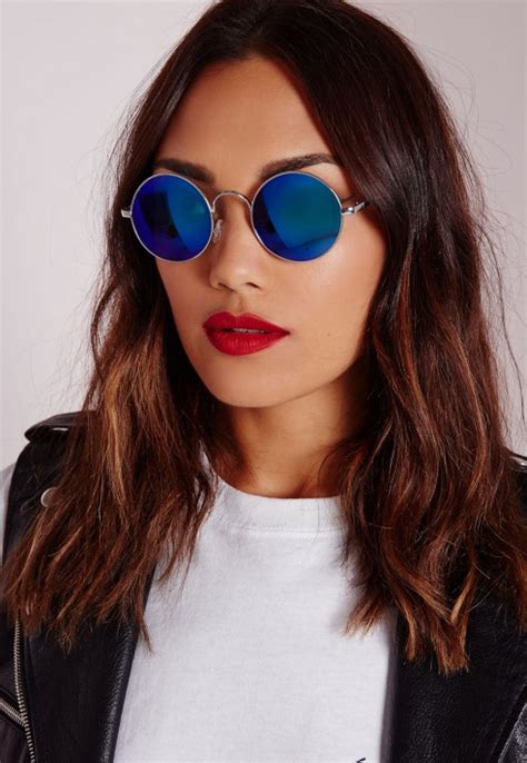 Round Mirrored Sunglasses