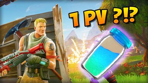 Survivre Avec 1pv Fortnite Youtube