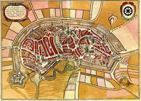 Stadtplan von Osnabrück aus dem Jahre 1633 Schultze mit tz