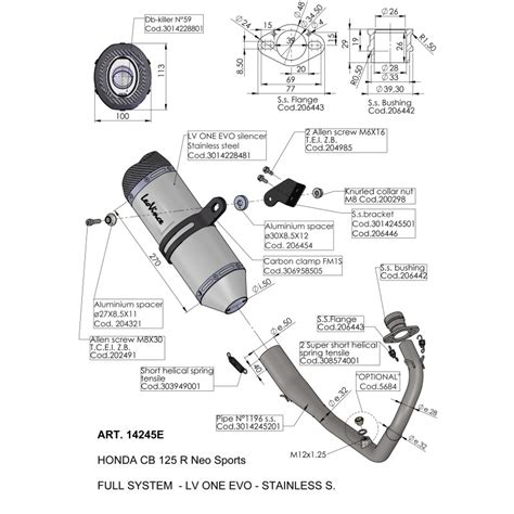 Chappement Ligne Compl Te Leovince Lv One Evo Inox Pour Honda Cb R