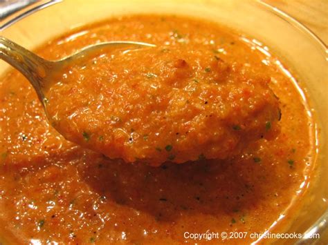 Christine Cooks Mediterranean Red Pepper Coulis