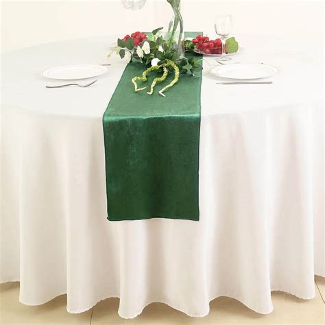 12 X 108 Hunter Emerald Green Premium Velvet Table Runner