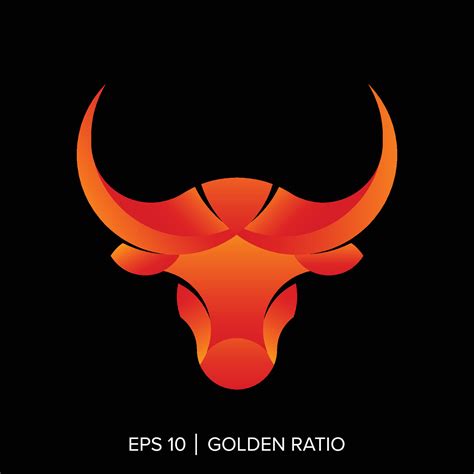 Bull Golden Ratio Template Bull Golden Ratio Elements Vector