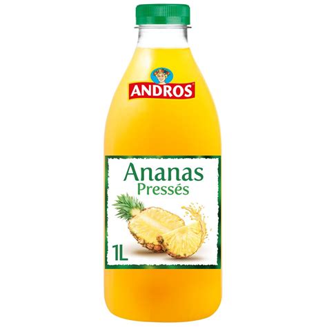 Jus D Ananas Press S Pur Jus Sans Sucres Ajout S Andros Jus D