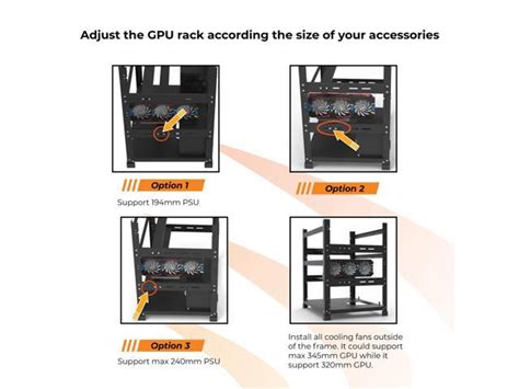 Aaawave Aaairmc Gpu Open Frame Mining Rig Frame Chassis For