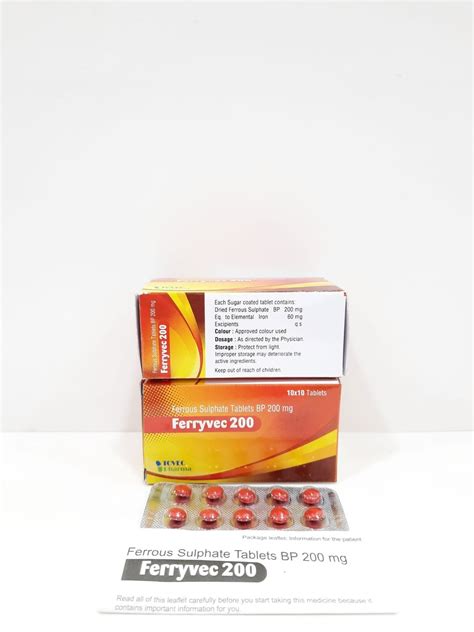 Ferrous Sulphate Mg Iron Tablets Pack Arc Health Off