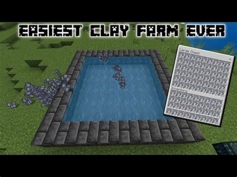 How To Make Easiest Manual Clay Farm No Redstone Mcpe YouTube