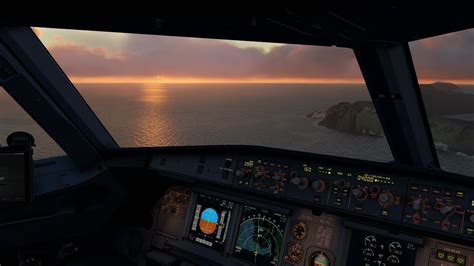 Stunning Sunset Vagar Approach Landing Fenix A Msfs Youtube