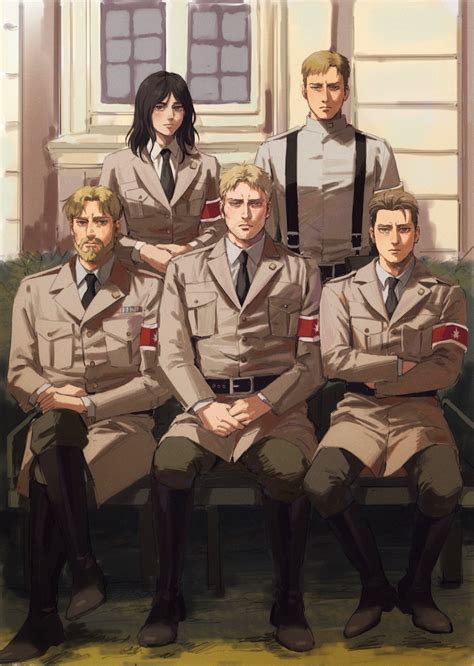 Reiner Braun Pieck Finger Porco Galliard Zeke Yeager And Colt Grice