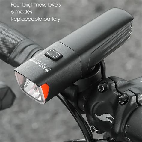 WEST BIKING 1000Lm Super Brightness Bike Headlight 2600mAh Battery Type